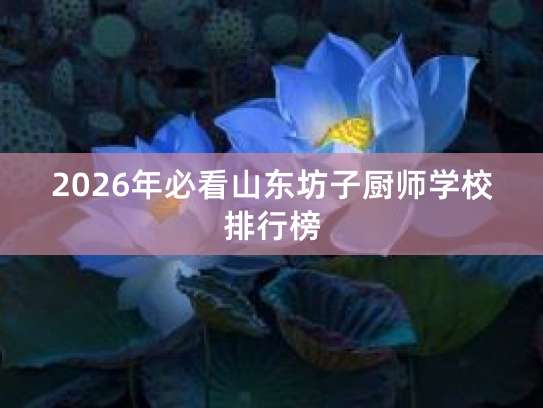 2026年山東坊子廚師學(xué)校排行榜及職業(yè)中介活動(dòng)全攻略
